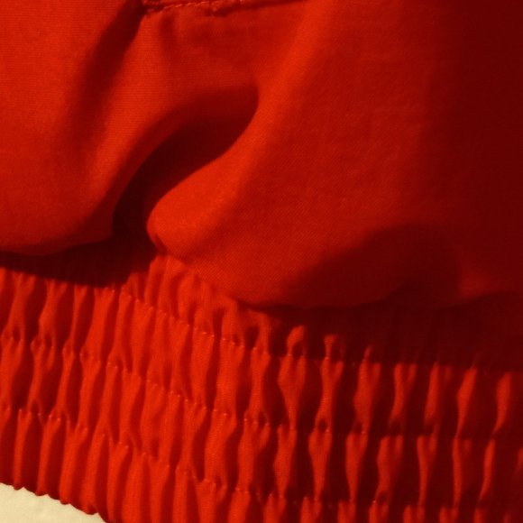 Vintage America West Airlines Full Zip Windbreaker Bold Red & Gray EUC Men's XL - Picture 13 of 13